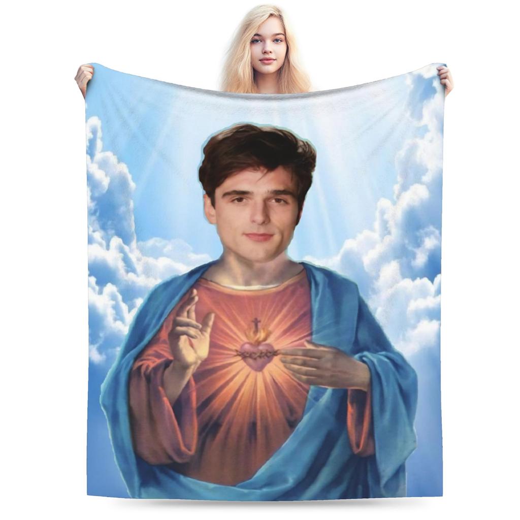 Jacob Elordi Actor Throw Blanket for Couch Soft Fuzzy Plush Blanket 50x60 Inch Multi-size Bedspreads for All Seasons