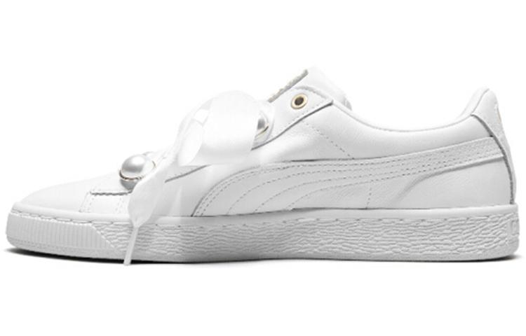 PUMA Suede Platform Bling  White  Women s 366732-01 38.5