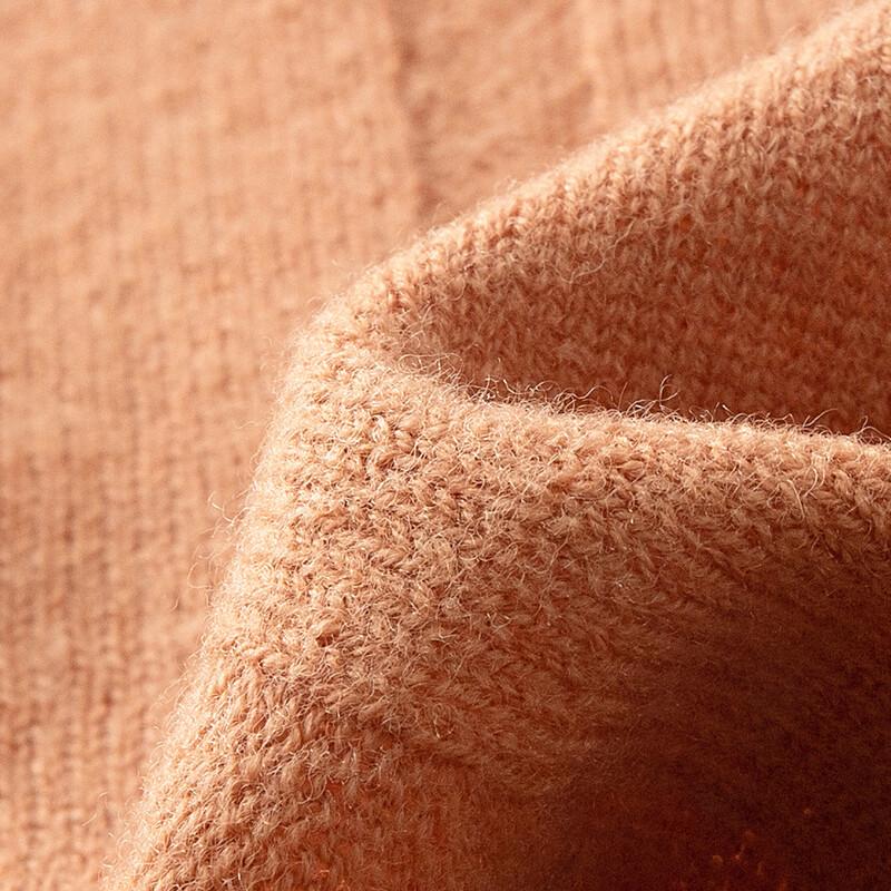 TUHUANG Women's Pure Wool V-Neck Cardigan Sweater