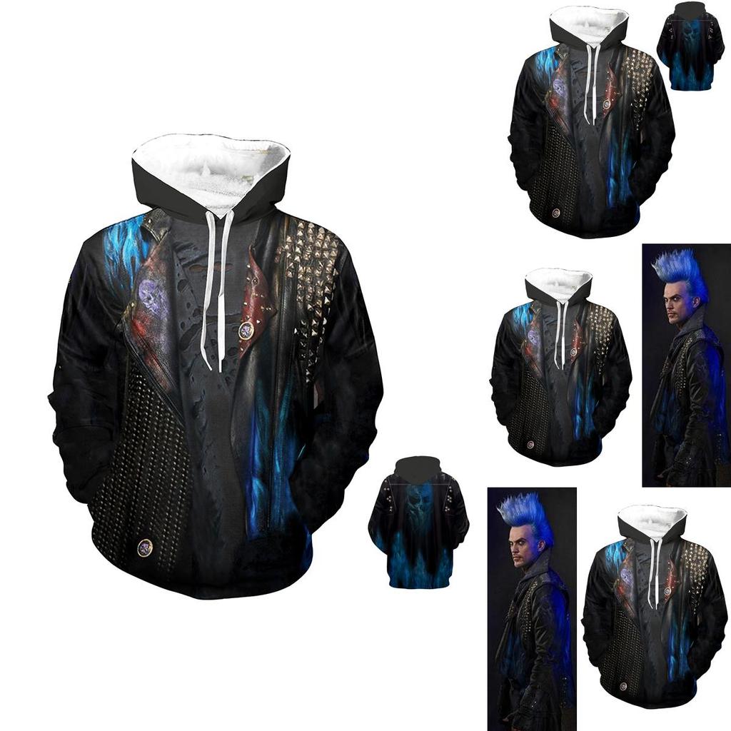 Luxuriously Soft Descendants 3 Hades Hoodie Cosplay Costume For Unisex Comfort