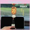 Car Interior Decor With Peach Wood Guanyin And Lotus Flower For Peaceful Commute