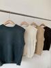 H* overt Solid Color Round Neck Knitted Vest 2024 - Early Autumn Korean Style Layered Top for Women Commuting