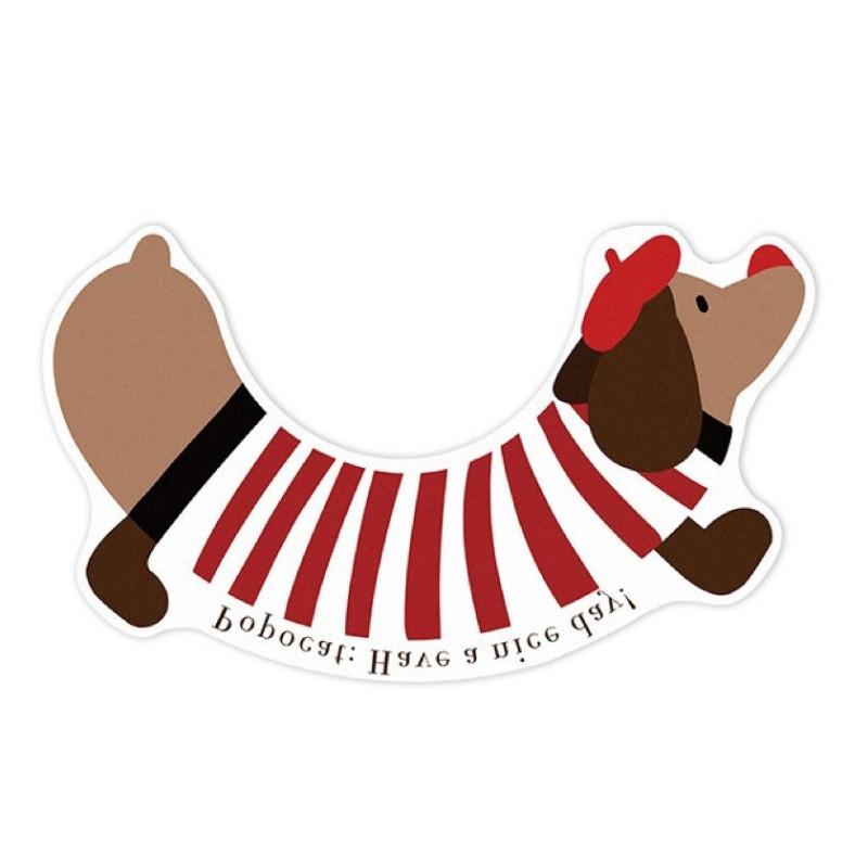 Diatom Cute Dachshund Mud Floor Mat Cover Polyester Material Living Room Bedroom