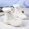 Winter New Outdoor Snow Boots Women's Medium Tube Piled Thickened High-top Large Cotton Shoes Outdoor Cotton Boots
