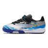 Anta Kids Synthetic Leather Comfortable Casual Non-Slip Wear-Resistant Low-Top Soccer Shoes Kids Soccer Shoes Silver Blue Black 312422222-3