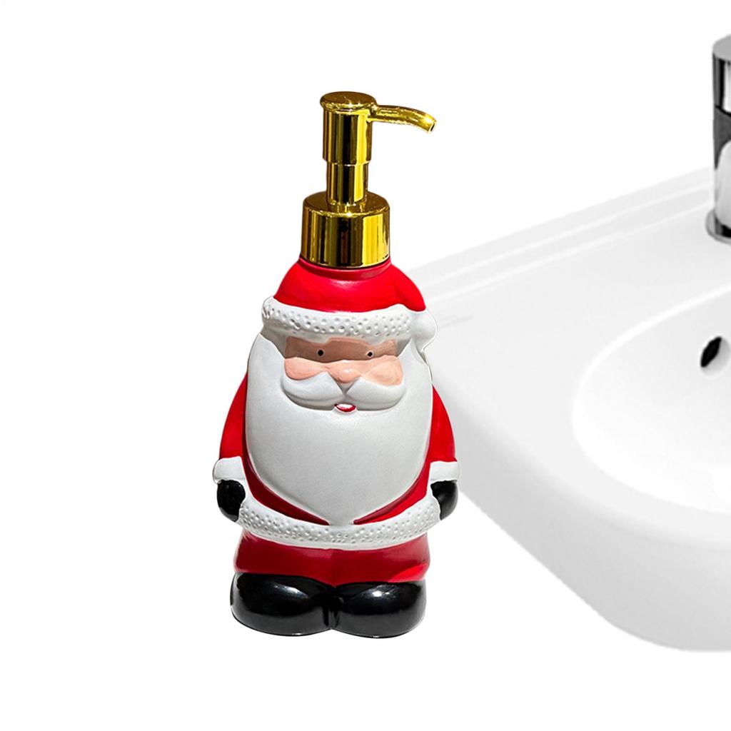 Christmas Soap Dispenser Cartoon Santa Claus Soap Dispenser Empty Bottler Home Christmas Bathroom Restroom Powder Accessories