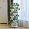Stackable Plant Pot Creative Petal Design Multi Layers Plant Container Garden Tools