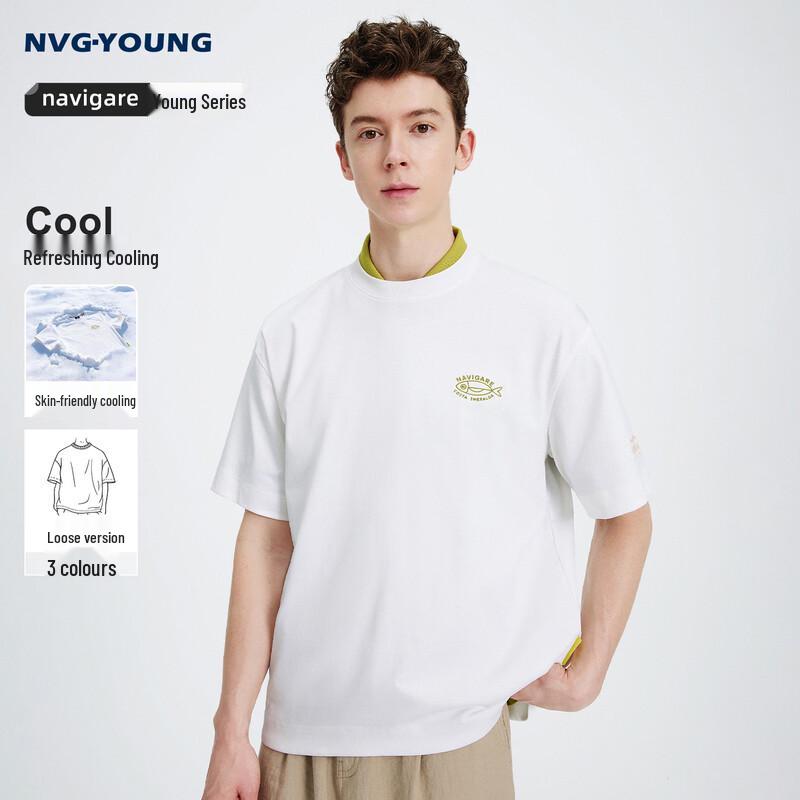 NVG·YOUNG Men s Quick-Dry Round Neck T-Shirt L