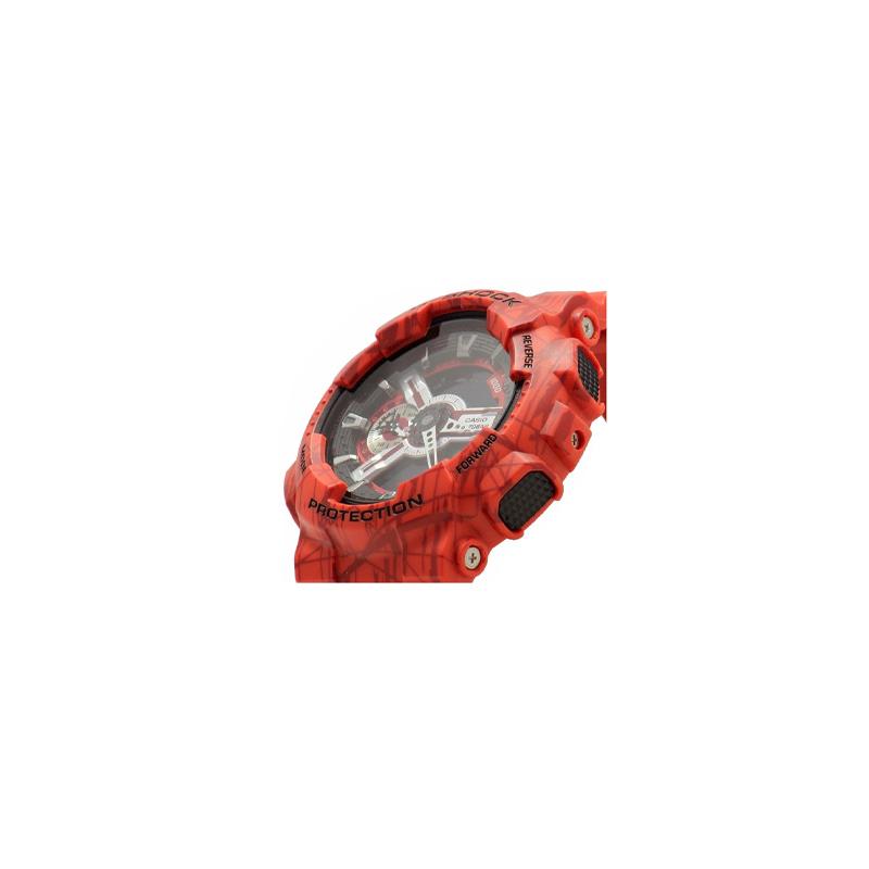 Casio CASIOG-SHOCKSLASHPATTERN theme series, automatic LED lighting calendar, shockproof, antimagnetic and waterproof, quartz movement, GA-110SL-4