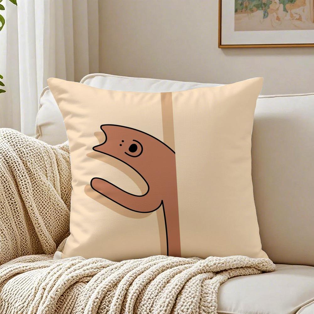 Peek Boo Animals Cushion Cover Pillowcase Antidustmite Living Room Sofa Decor Cushion Room
