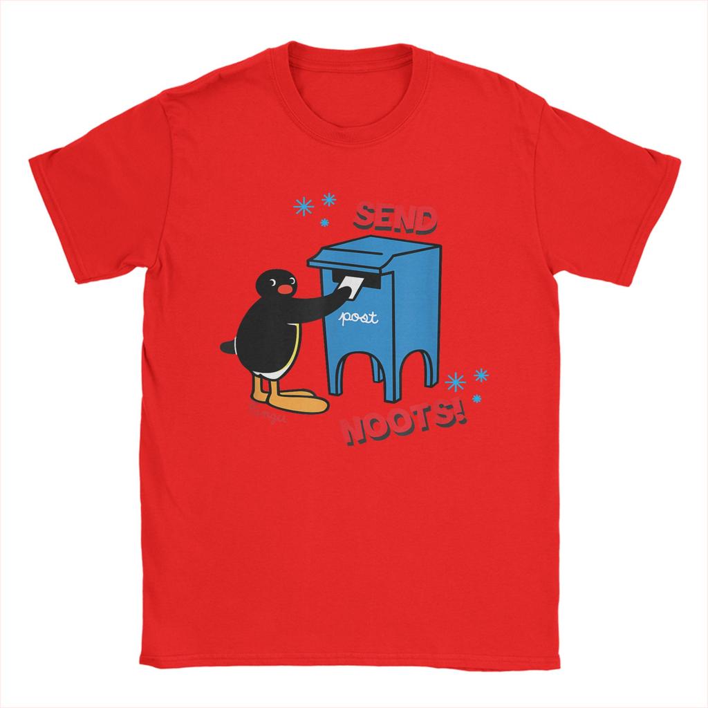 Pingu Send Noots! T Shirt  Hip Hop T Shirts Short Sleeve Funny Tops Summer Cotton O Neck Plus Size Clothing