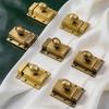 Metal Cabinet Fastener Lock with Receiver Plate for Drawer Fronts, Mounted Cupboard Hardware for Either Opening