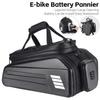 E-Bike RearSeat Bag Electric   Battery Bag Expandable Large Capacity   Rack Seats Bag Waterproof Cycle Bag
