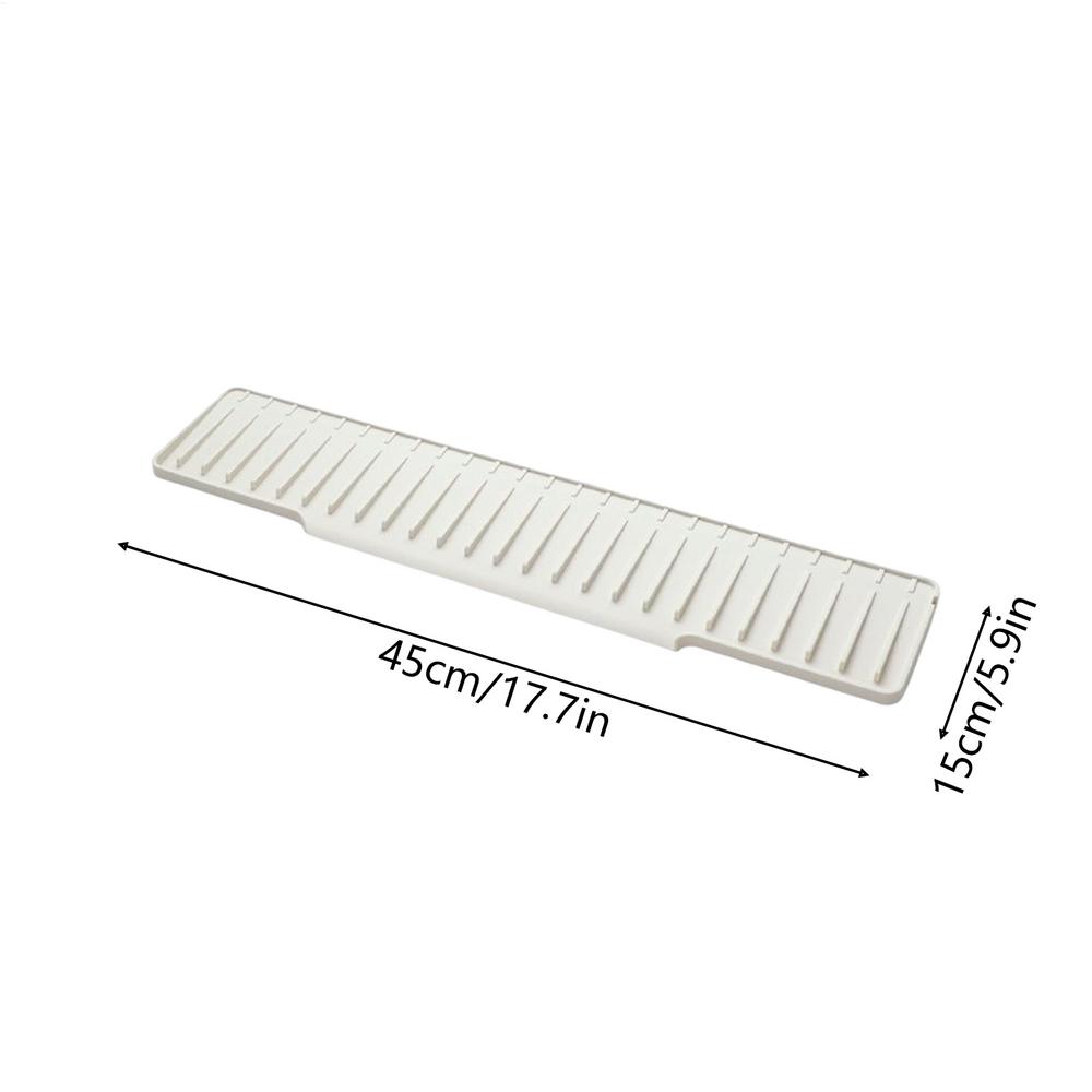 Silicone Faucet Drip Mat Fast Drying Sink Splash Guard Waterproof Countertop Protector Pad for Kitchen Bathroom Bar Easy Clean
