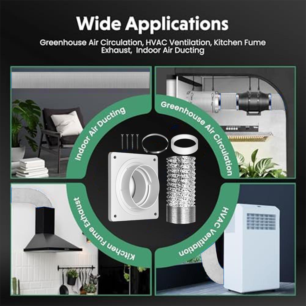 Home Renovation Airtight Seal Airtight Dryer Vent Connector Garden Hose 18.5x18.5x16.5cm Hassle-Free Maintenance