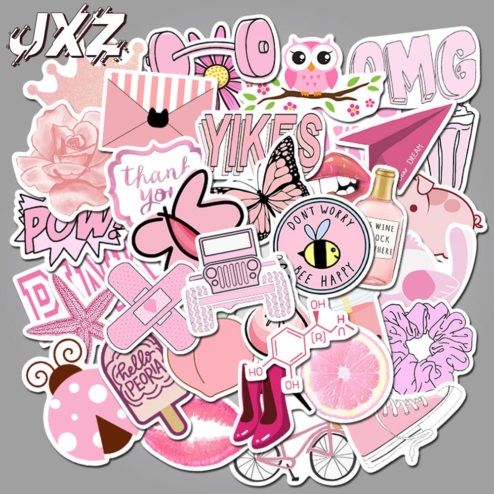 50 Pieces of Non-repeating Graffiti Sticker Decals for Luggage, Suitcase, Skateboard, and Waterproof Car Stickers
