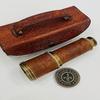 Antique Brass Working Telescope/Spyglass with Leather Case - Nautical Antique Brass Telescope