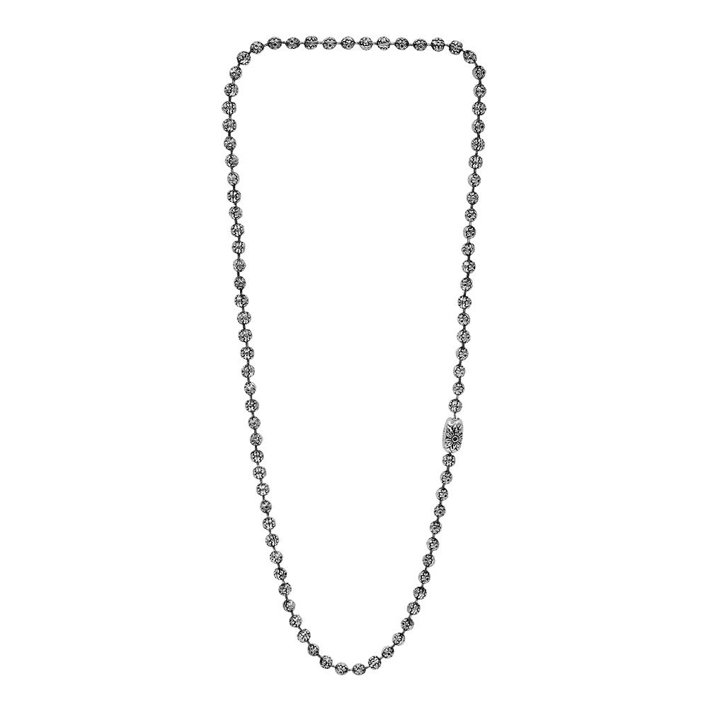 Anonymous Artisan Oldschool Flower Ball Necklace