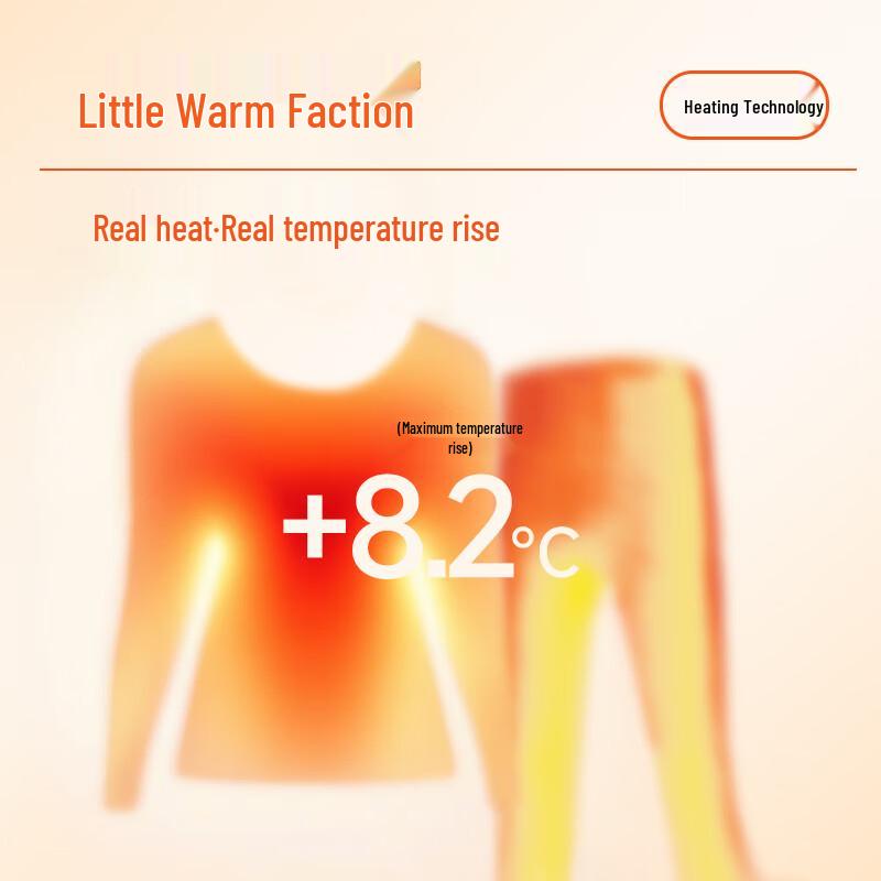 Hello Sunny Women's Round Neck Antibacterial Thermal Underwear Set