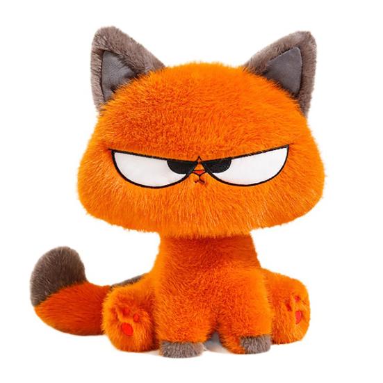 Cool Cat Plush Toy Soft Stuffed Animal for Kids Cute Kitten Doll PP Cotton Birthday Gift for Boys Girls Fun Desk Decor
