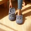 Zapatillas de casa, cómodas y cálidas, con punta abierta, suaves y afelpadas, zapatillas de interior de color liso