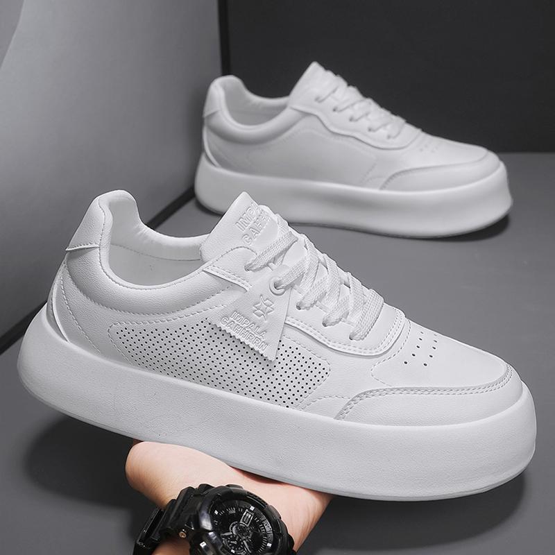 

Повседневная обувь из искусственной кожи, мужская, новая, на шнуровке, на толстой подошве, повседневная спортивная обувь, универсальные туфли на плоской подошве, мужские кроссовки с увеличенной высотой Zapatos 39