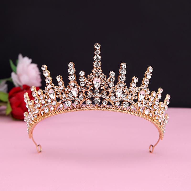 Bridal Crown European and American Baroque Bridal Headwear Birthday Adult Ceremony Crown New Hair Accessories