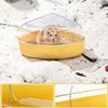 Hamster Sand Box Leakproof Transparent Bathing Digging Gerbil Sand Bath Container for Cage for Mouse Chinchilla Enrichment Play