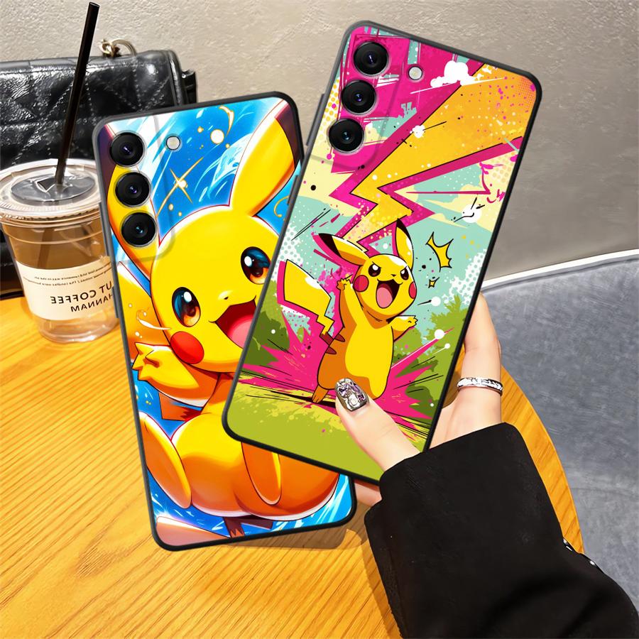 Mignon Pokemon Pikachu Housse Coque de Téléphone pour Samsung Galaxy A05 A15 A70 A04 A06 A13 A20 A50 A17 A16 A40 A12