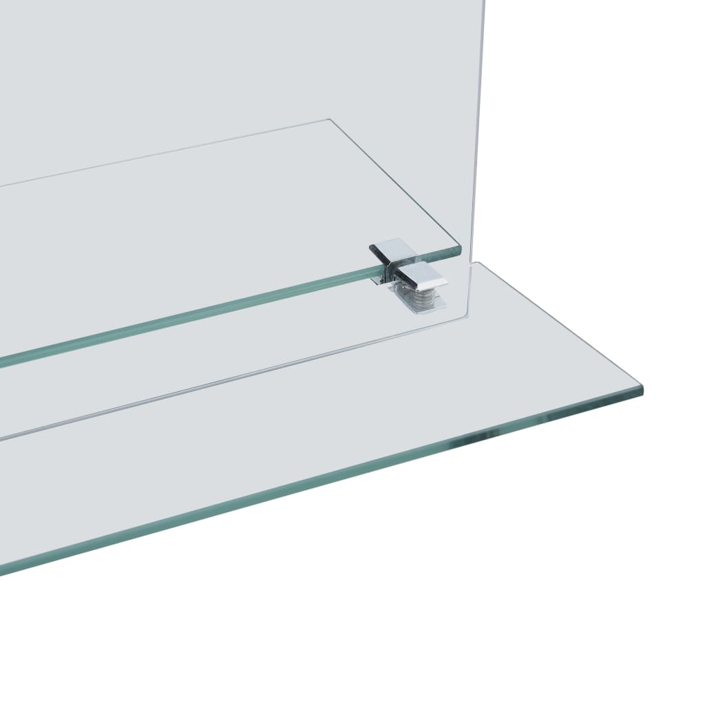 Wall Mirror with Shelf 50*70 cm Tempered Glass
