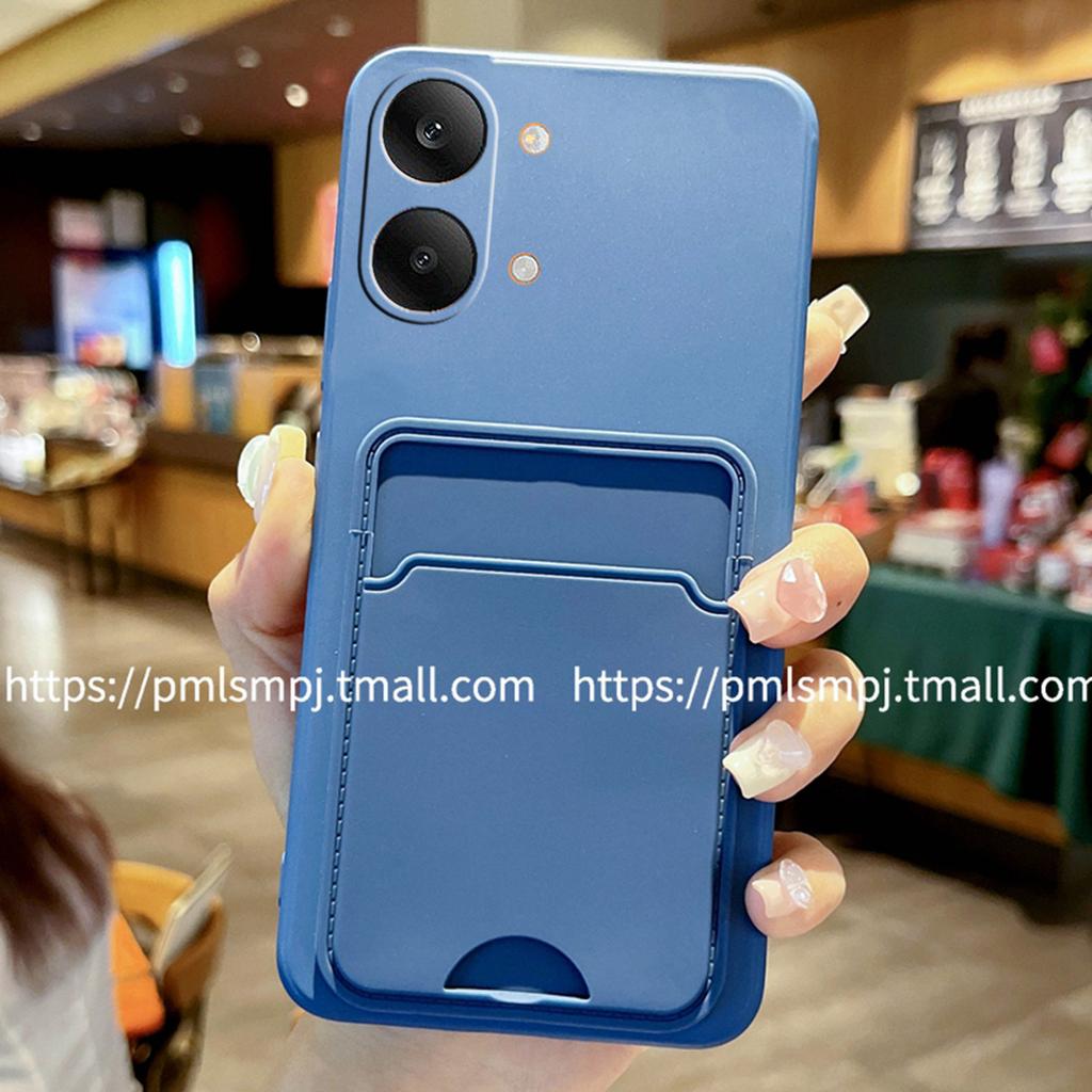 For POCO X8 Pro Max Card Slot Wallet Holder Cover for Mi POCO X8pro Candy Matte Soft Silicone Back Case Anti-Fingerprint