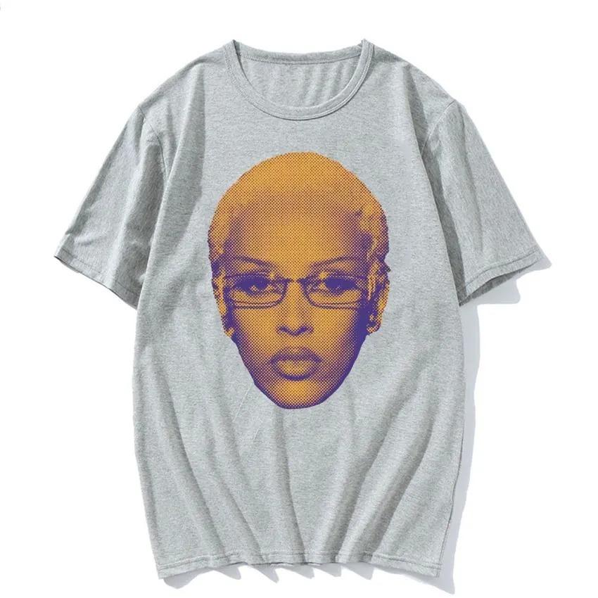 2026 Retro Rapper Doja Cat Face Graphic Tee Shirt Men Women 90s Fashion Classic TShirts Casual High Quality Cotton Tshirt Tops