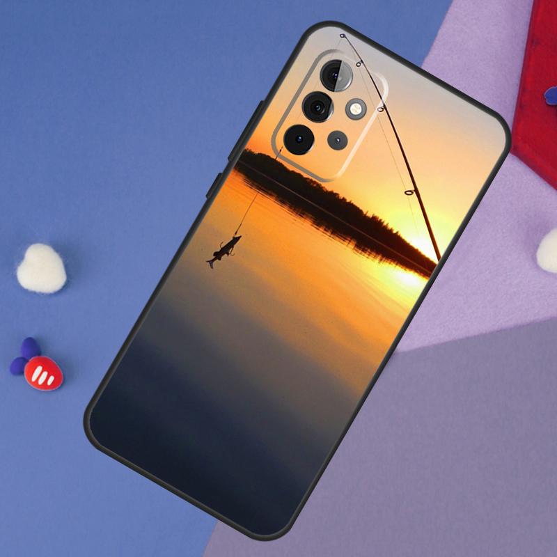 Fishing Rod Case For Samsung Galaxy A52 A53 A33 A13 A34 A54 A14 A35 A55 A15 A56 A36 A26 A16 A06 A22 A32