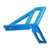 652F Double Scale Aluminum Triangles Ruler Square Angles Finders 45 90 Degree for Carpentry Woodworking Accurate Measurements