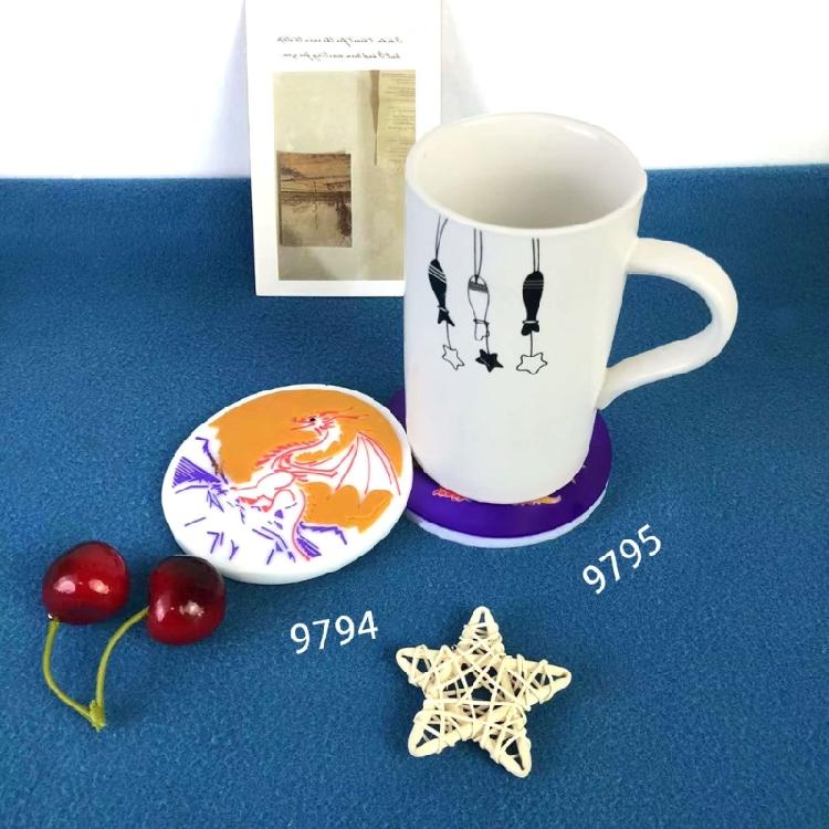 Silicone Mold for Making Dragon Coasters Home Decor Cup Coaster Silicone Moulds