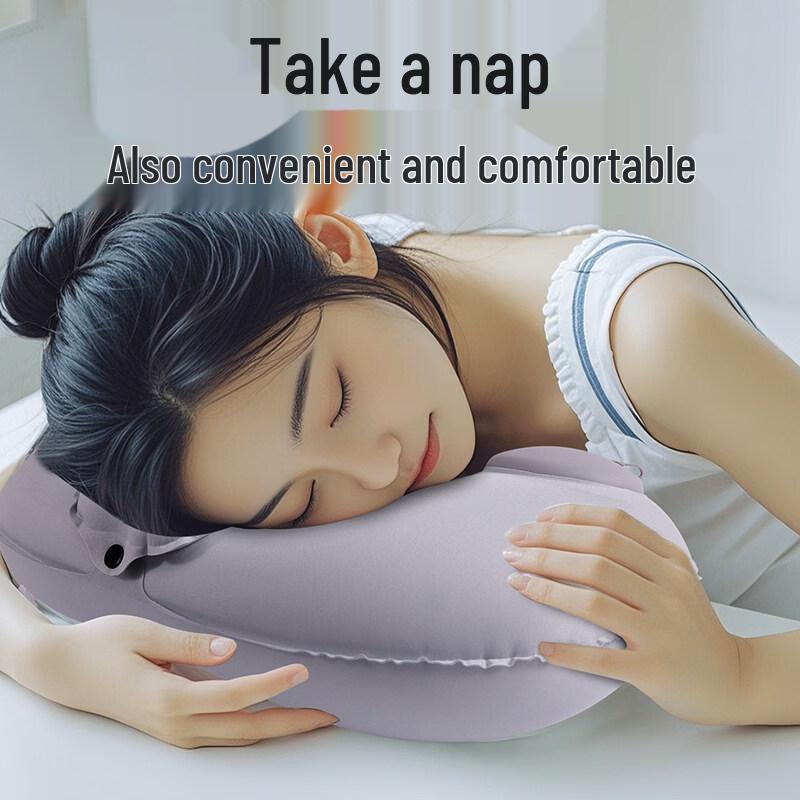 KASHICONG Press Inflatable U-Shaped Neck Pillow