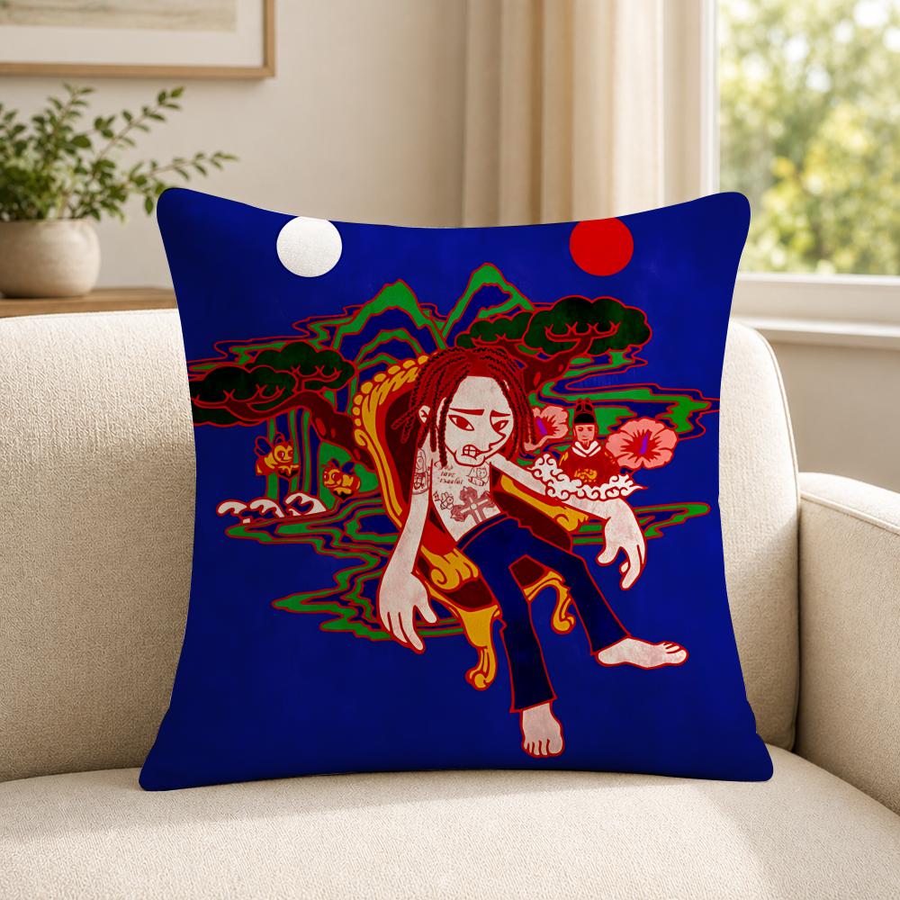 Rapper ZZICO Cushion Cover Soft Short Plush SkinFriendly Cushion Case for MultiScene Use