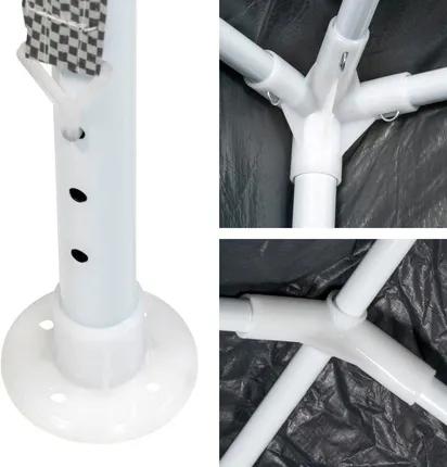 Garden pavilion, commercial tent, party gazebo, 4 side walls, windows, xxl