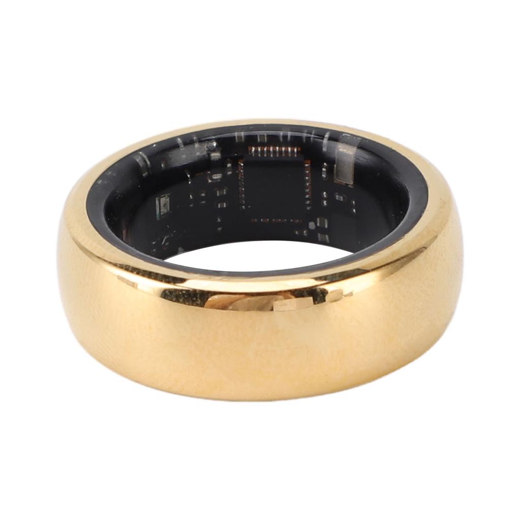 Smart Health Ring Aluminum Alloy Sleep Step Tracking Body Temp Monitoring Lightweight Stylish