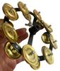 Cymbal & Bell Drum Rack with Shaker and Double Row Gold Cymbal