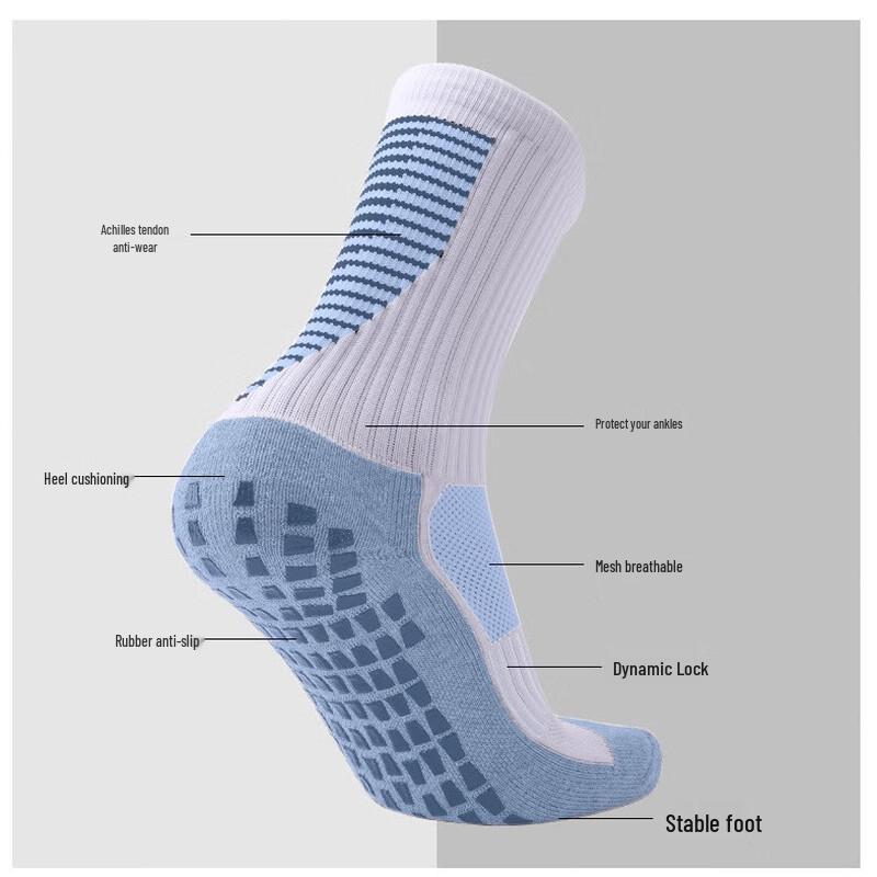 Kinder Anti-Rutsch Mittellange Fußballsocken