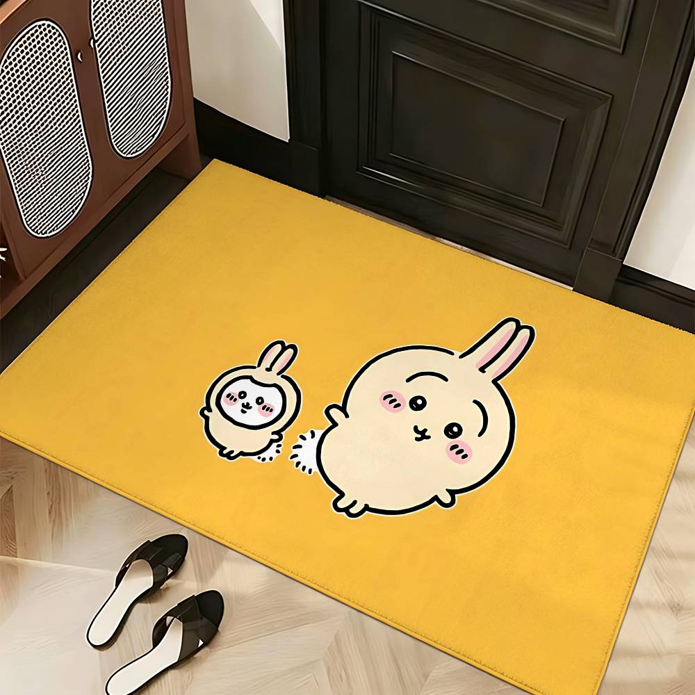 Cartoon C-chiika-waS Carpet Bathroom Anti-slip Mat Door Mat Home Decoration Mat Entrance Door Mat Scratch-resistant Door Mat