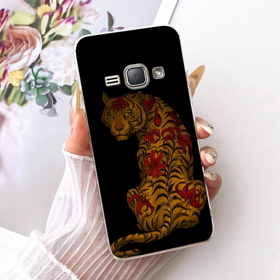 Clear For Samsung J1 2016 Case Cover Cute Cat Fashion Butterfly Funny Painted Casing For Samsung Galaxy J1 2016 SM-J120F