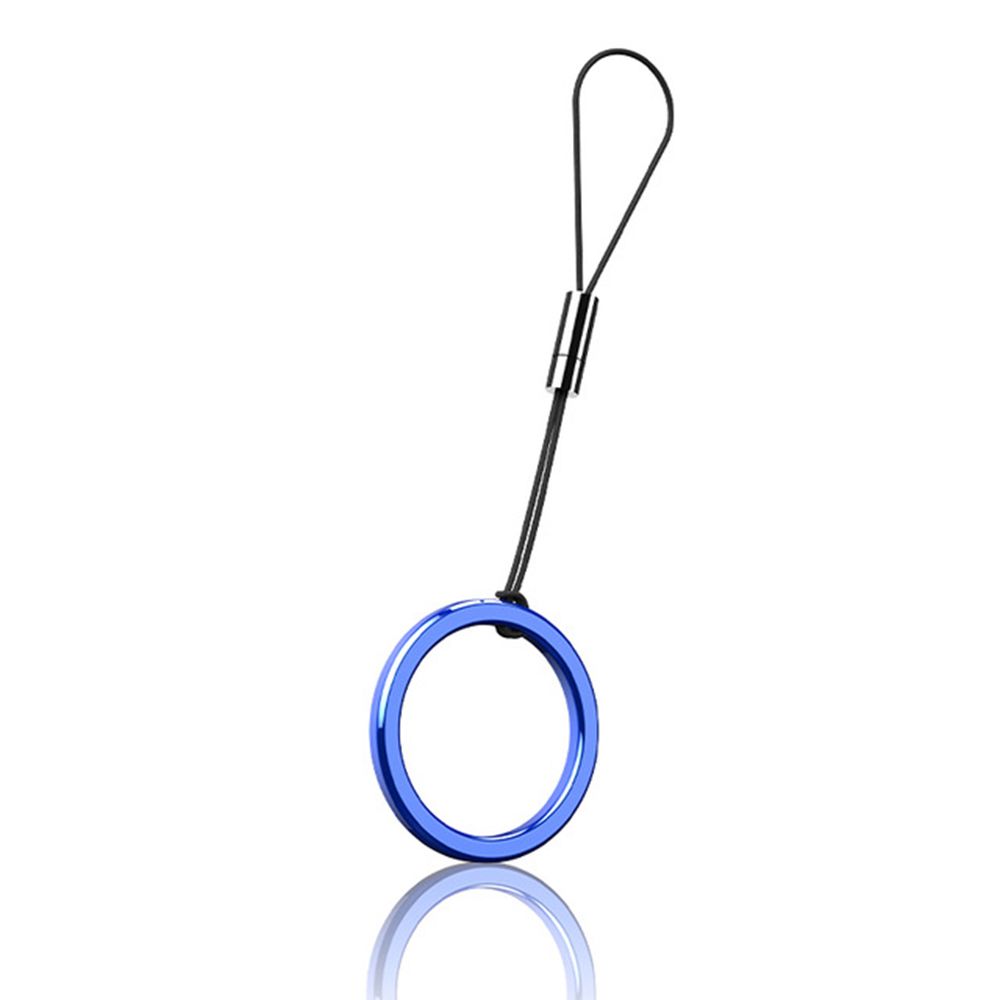 

Loop Chain Keychain Detachable Cords Mobile Phone Lanyard Finger Ring Buckle Wrist Rope Phone Strap синій