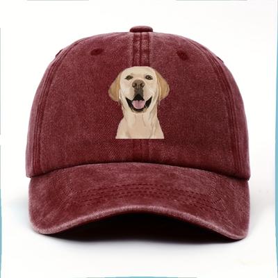 Chapeau mignon à motif Labrador, style rétro urbain, léger, ajustable, à visière incurvée, pour hommes et femmes