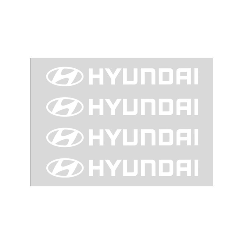 4Pcs Car Door Handle Stickers Tire Rear View Mirror Decals For Hyundai I30 Accent Creta Kona IX35 I40 Getz Sonata Elantra Veloster