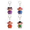 Keychain Pendant God of Wealth Charm Acrylic Double-Sided Clear National Keychain Lucky Yuanbao Decoration
