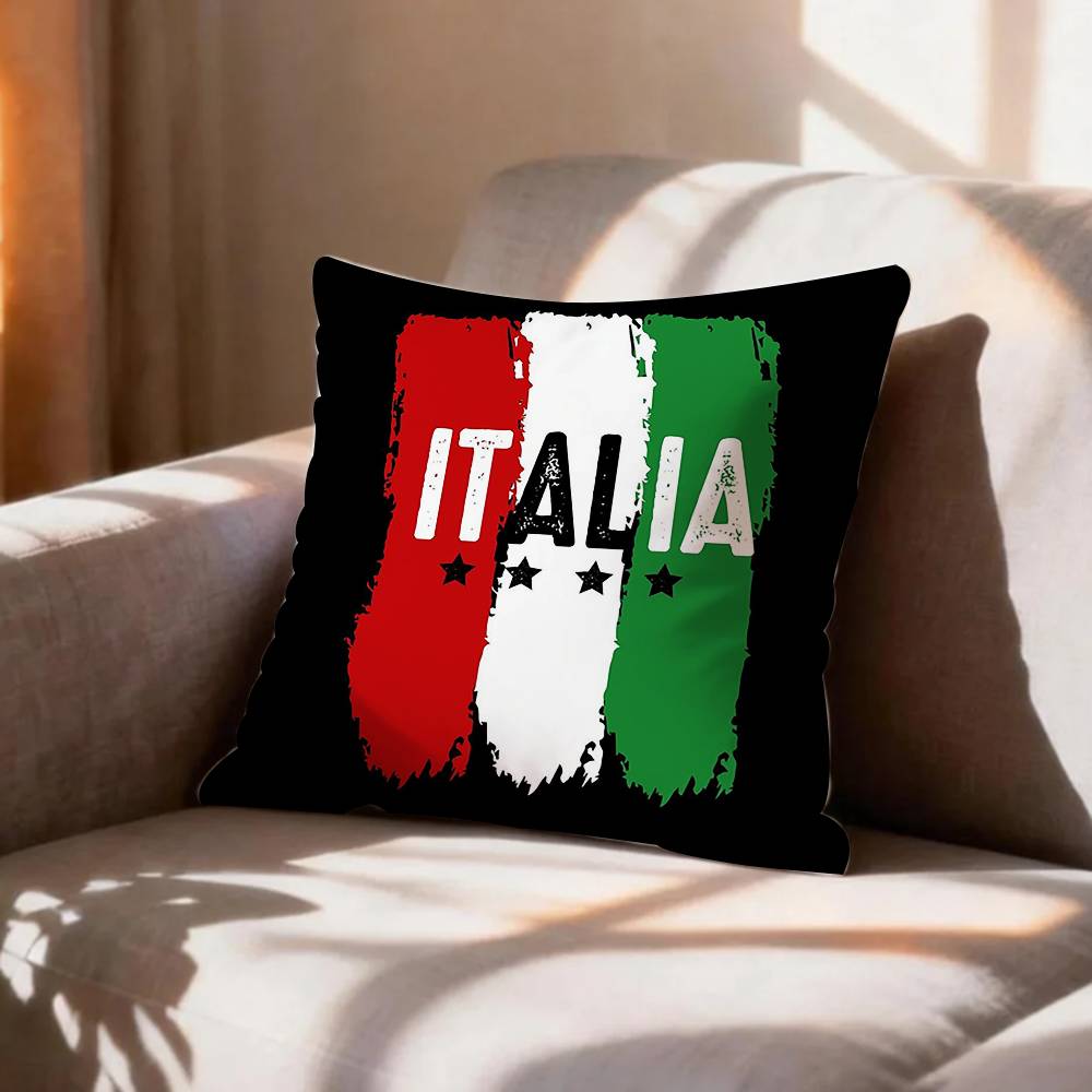 COOL FFlag of Italy Pillow Case Pattern Printed Pillowcase For Living Room Sofa Cushion Cover
