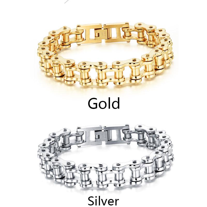 SCIONE Bracelet Men's Bracelet Rock Personalized Motorcycle Chain Bicycle Bracelet