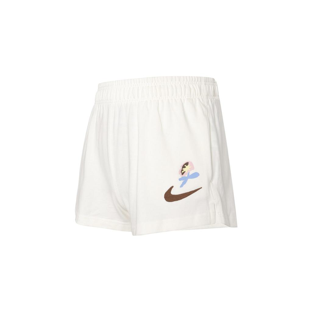 Nike Sportswear Women's Logo Print Elastic Shorts 'Sail White' FJ7716-133